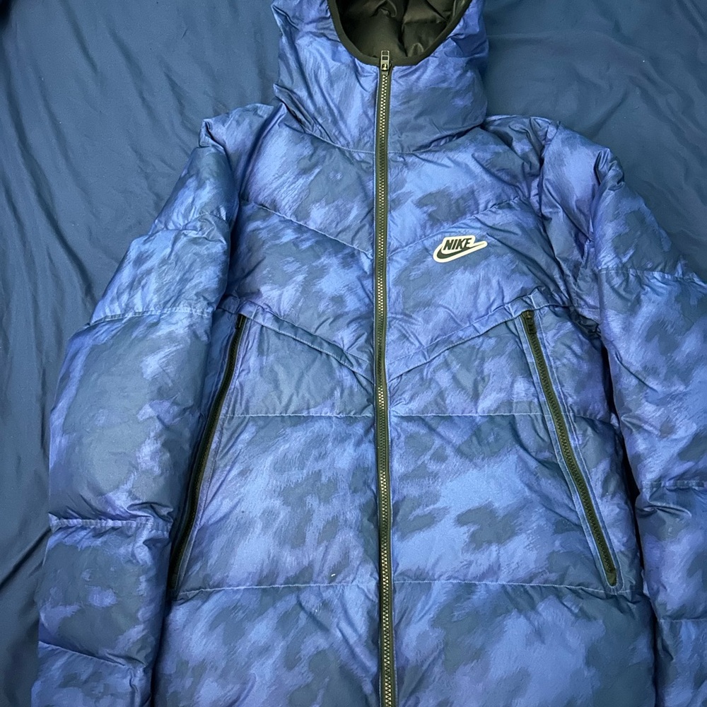 Nike Blue Puffer Jacket- Size S tall